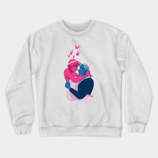 Hades and Persephone (Lore Olympus) Crewneck Sweatshirt by kourtie1996